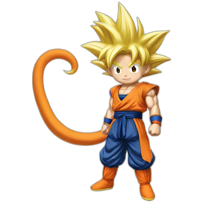 goku with tail emoji