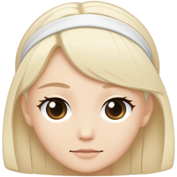 Pale beige hair band emoji