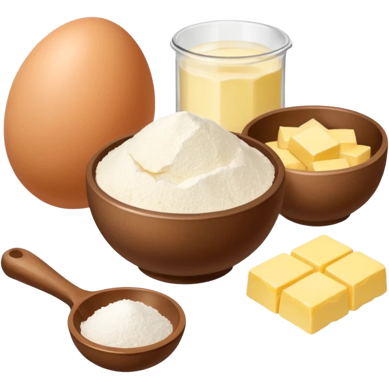 baking ingredients before preparation emoji