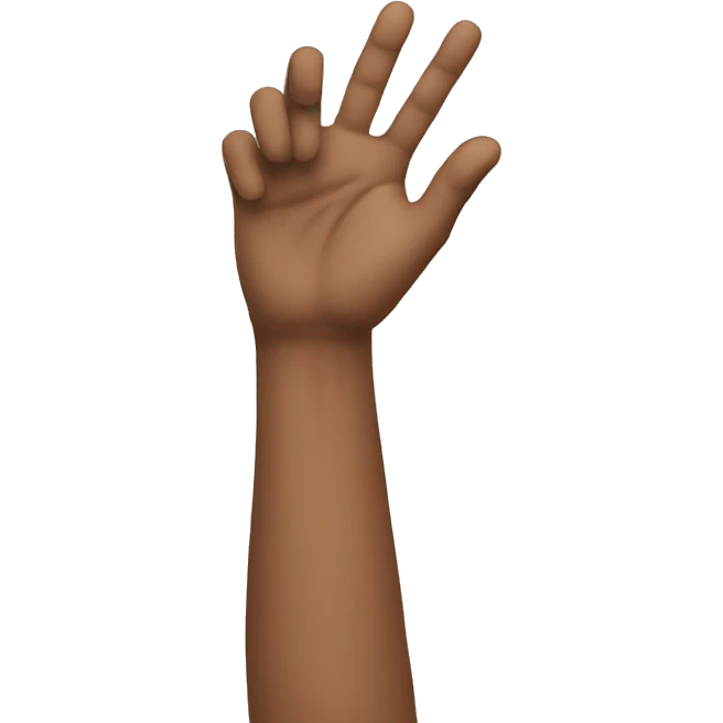 Man hand up emoji
