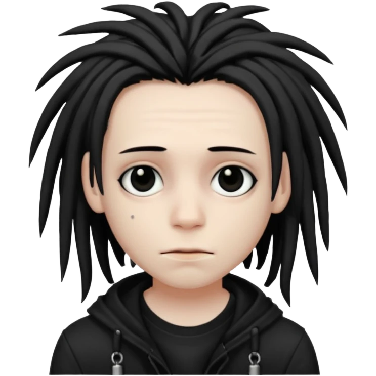 emo boy with dreads emoji
