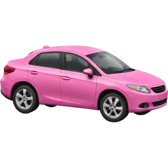 pink car  emoji