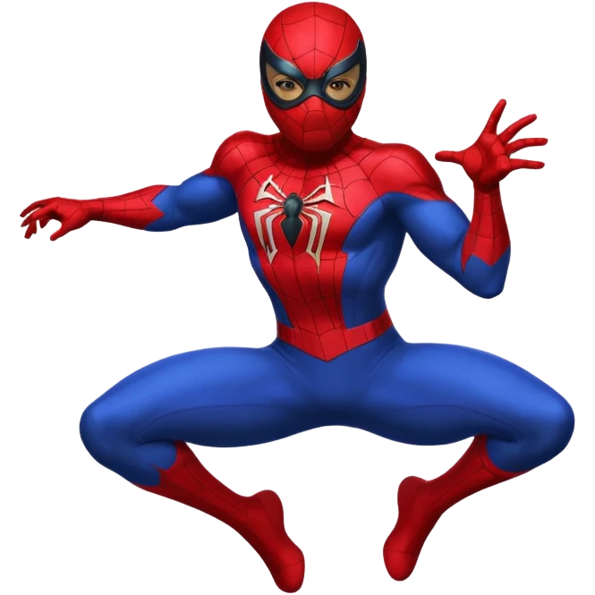 Web-Slinger hero fake emoji