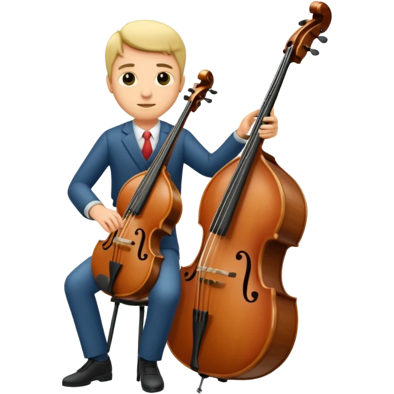 playing upright bass emoji
