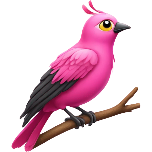 Pink bird emoji