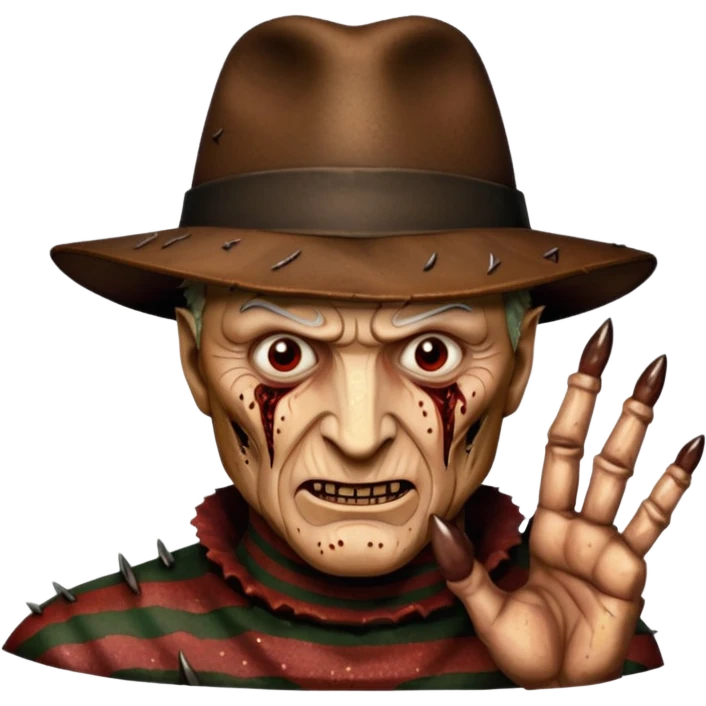 glitter claw freddy krueger emoji