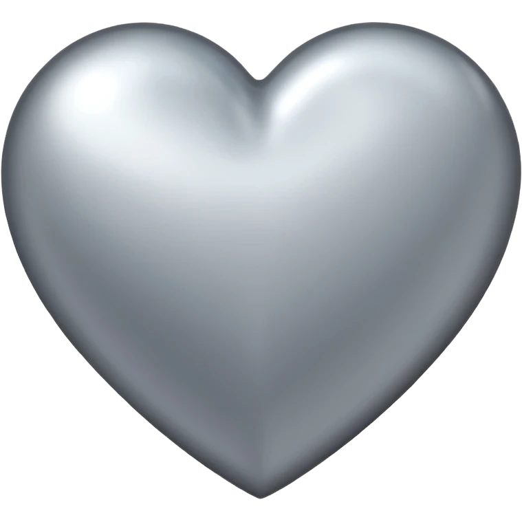 Silver heart emoji