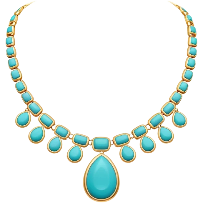 Turquoise necklace, width and height of image must be equal in size emoji
