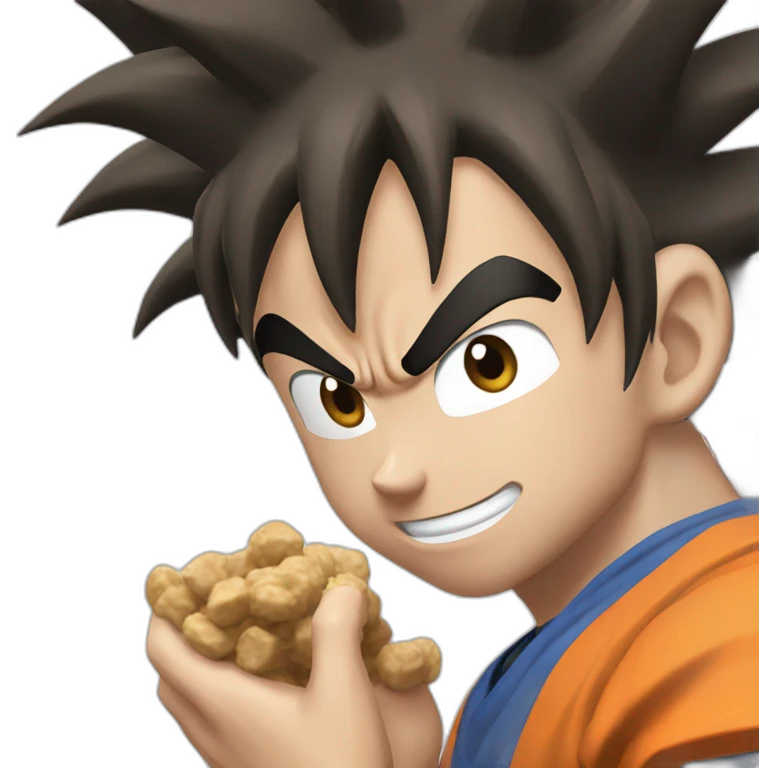 does goku clean nuts? emoji