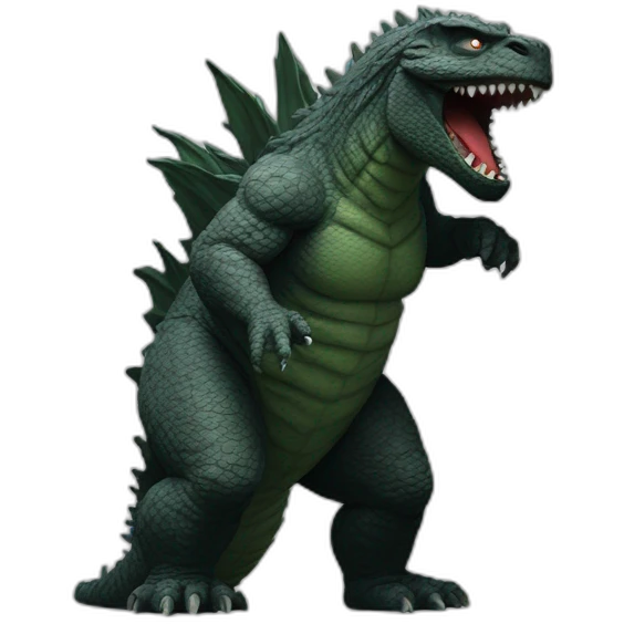 godzilla hiding emoji