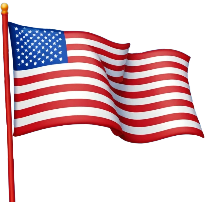 A waving American flag emoji