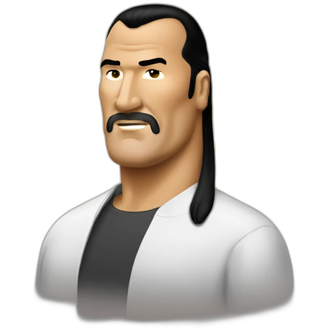 steven seagal cartoon wearing long shirt emoji