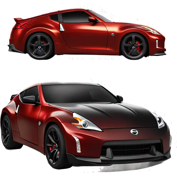 Red 370z black hood emoji