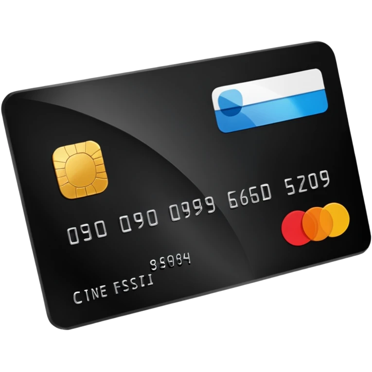 black credit card, no text, no numbers emoji