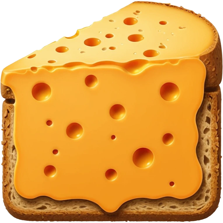 a slice of cheese to put on a bread emoji