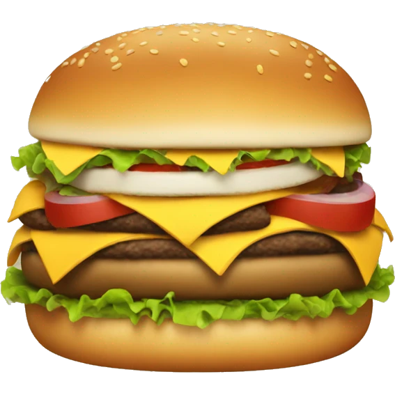 fat burger emoji