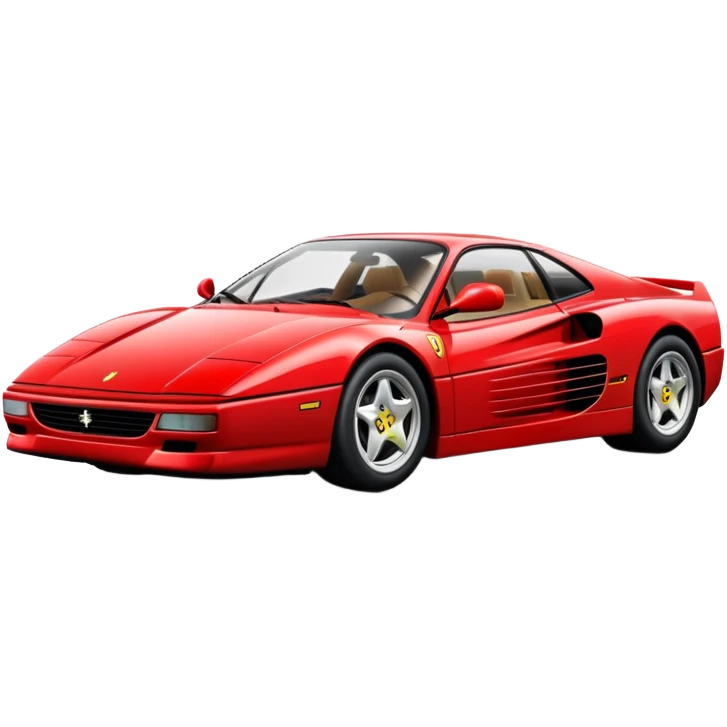 red Ferrari Testarossa emoji