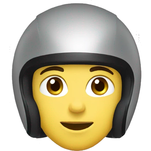 racer цршmale with a helmet emoji