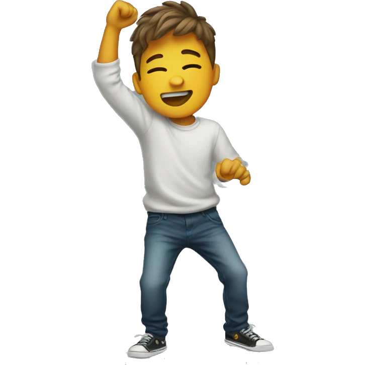 Boy dabbing  emoji