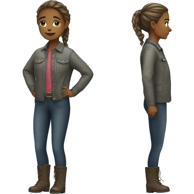 Girl with riding clothes  emoji