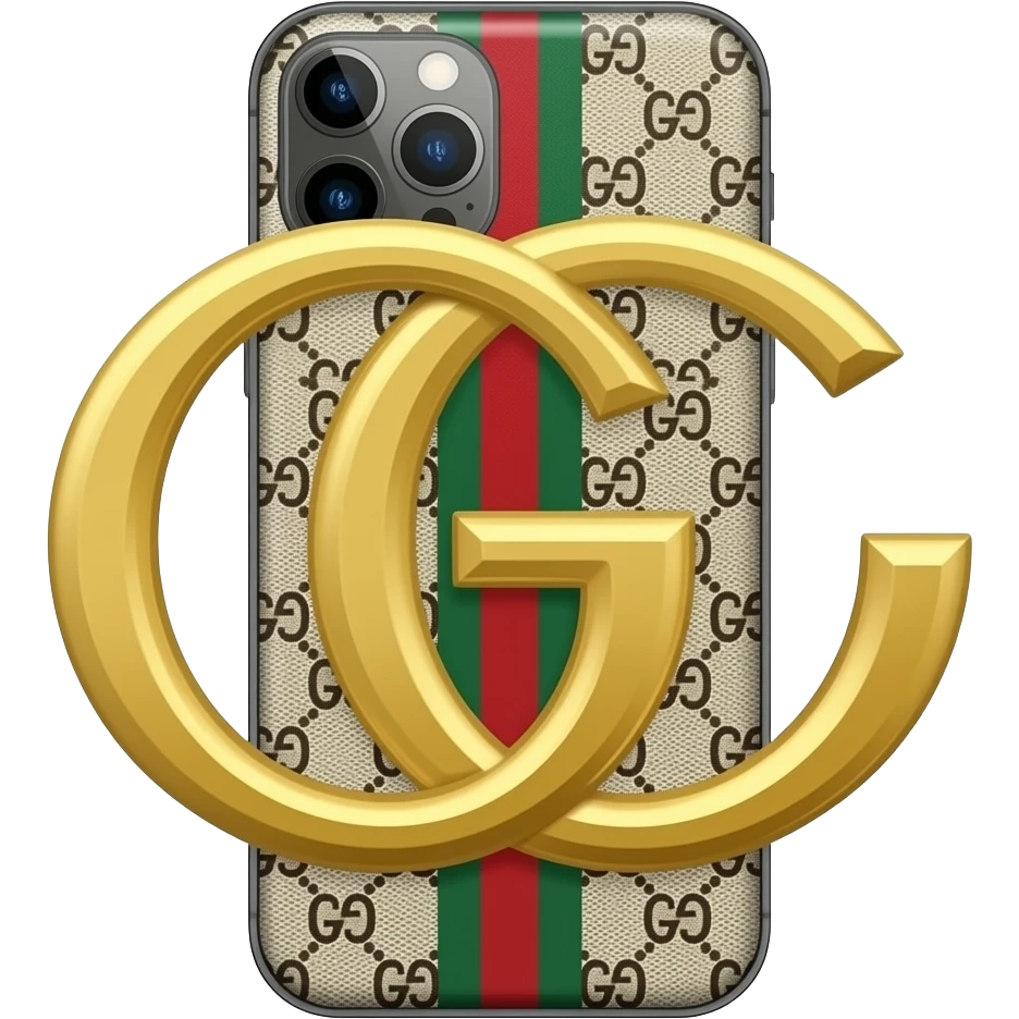 gucci monogram iphone emoji