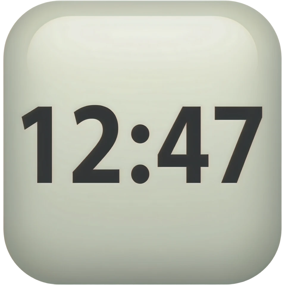 Keep this the same just change the text to “we’re catching 12:47 “ emoji