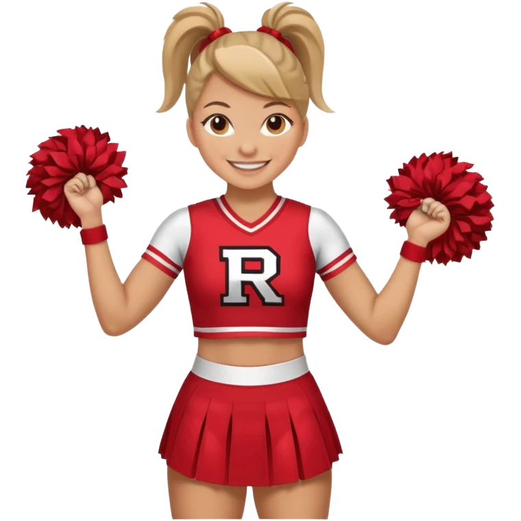 Rutgers full body Cheerleader emoji