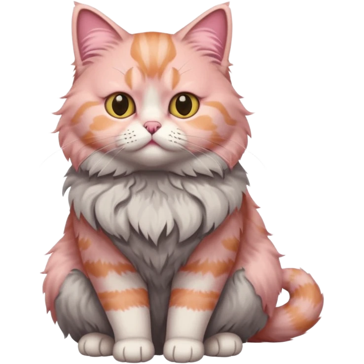 full body of Brishtish pink cat emoji