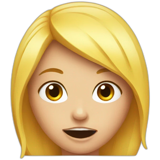 Hungry girl emoji