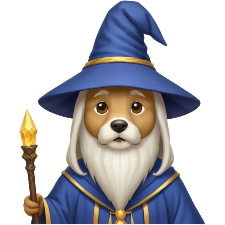 Dog wizard emoji