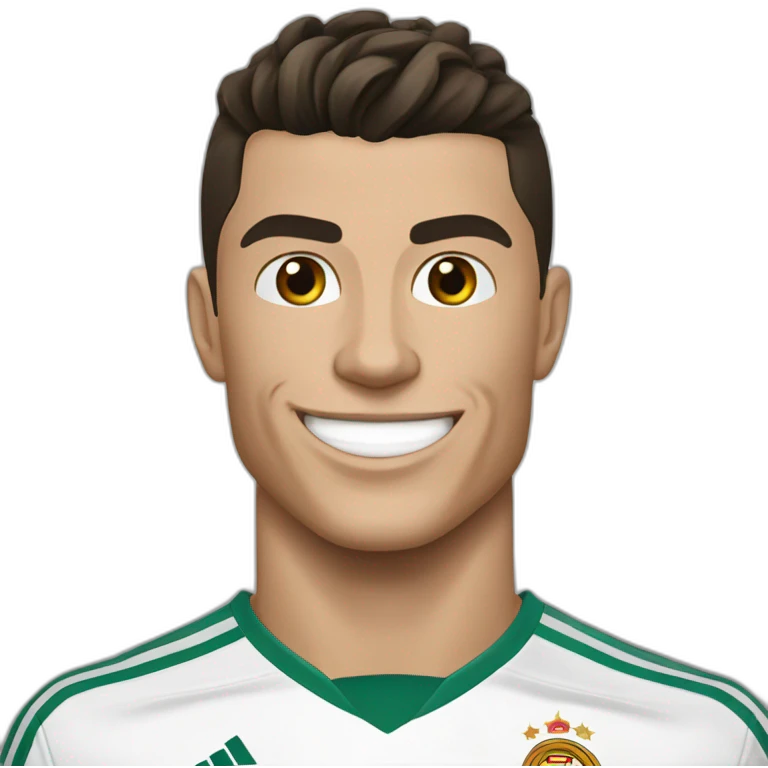 Cristiano Ronaldo avec une chèvre emoji