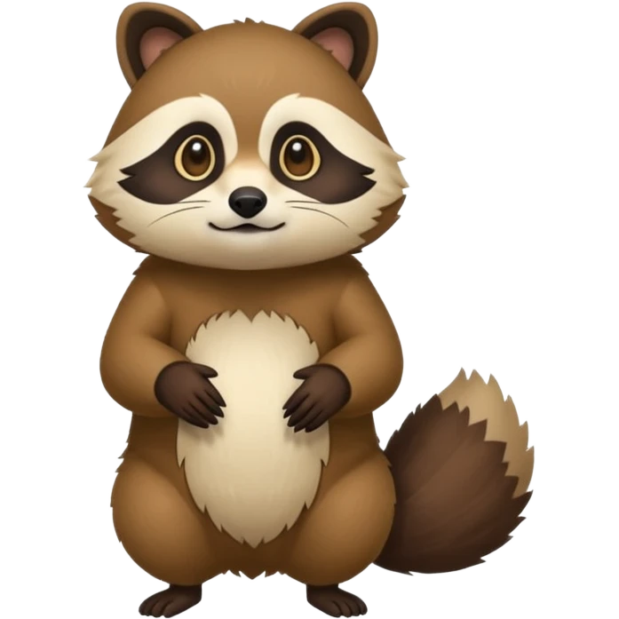 Cacomistle-tanuki-animal-hybrid (full body) emoji