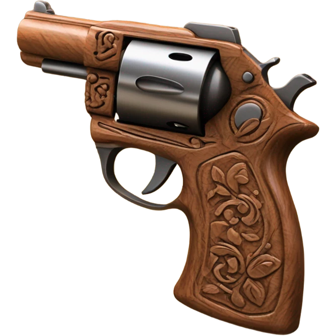 Wood pistol emoji