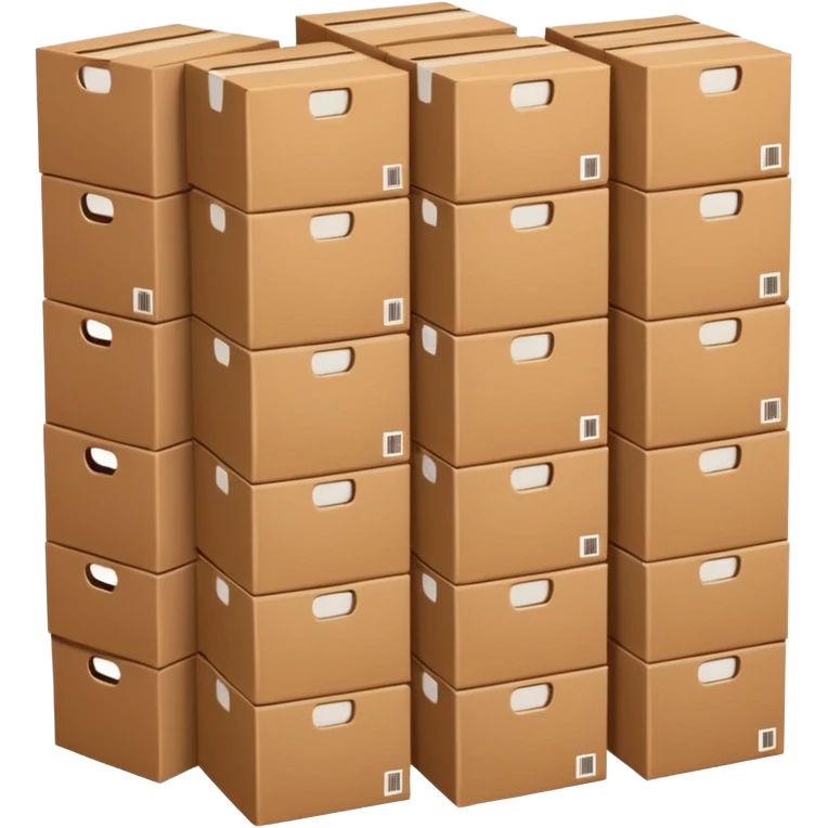 stack of many beer boxes emoji