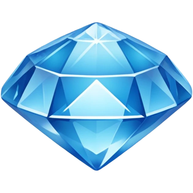 Blue Gem with an Ice Flake Inside emoji