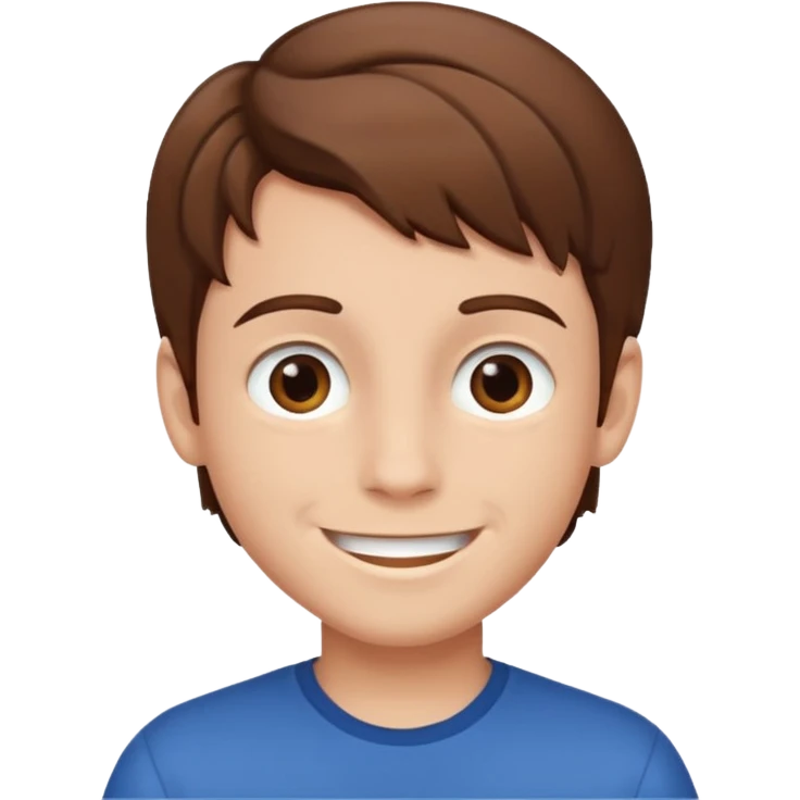 boy with brown hair emoji