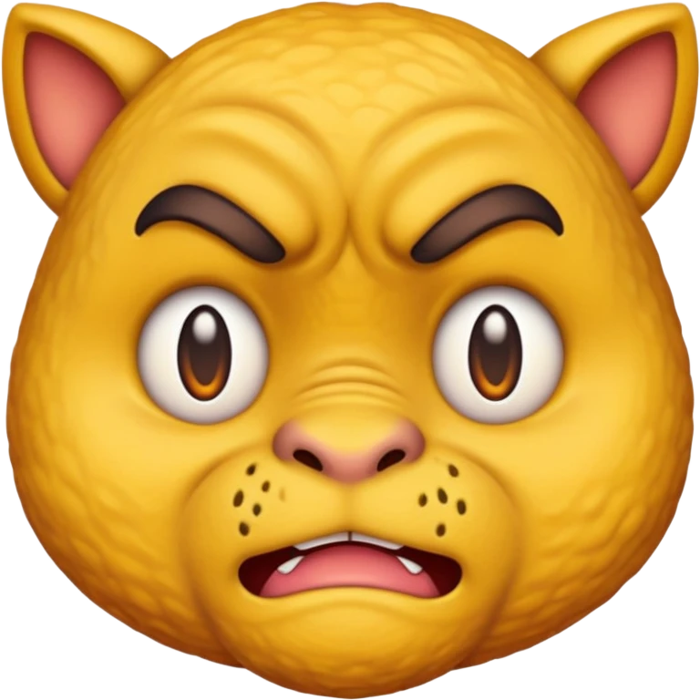 The 🤪 emoji but it looks like a beast emoji