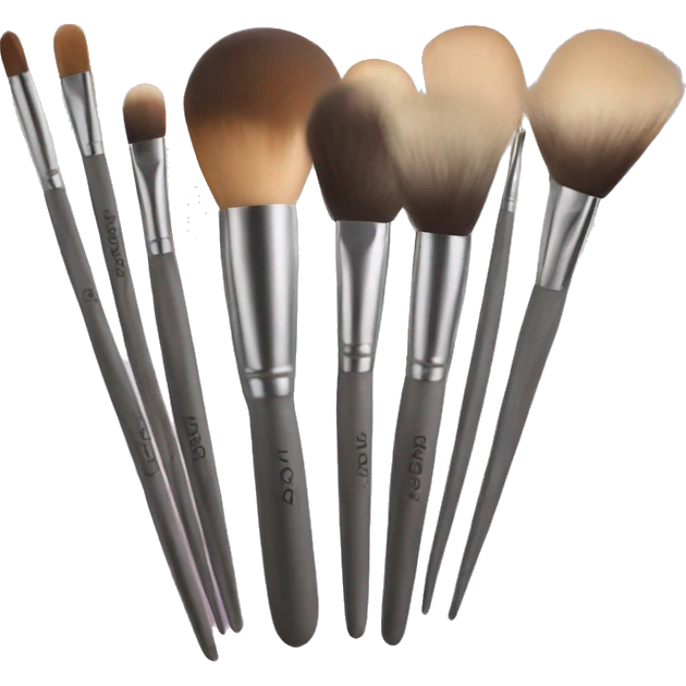 Holding make up brushes emoji