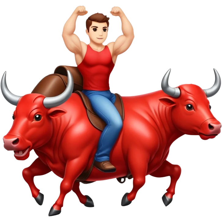 A super sports car that rides a bull emoji