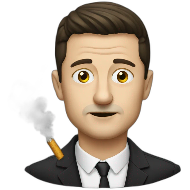 vladimir zelenskiy smoking cannabis emoji