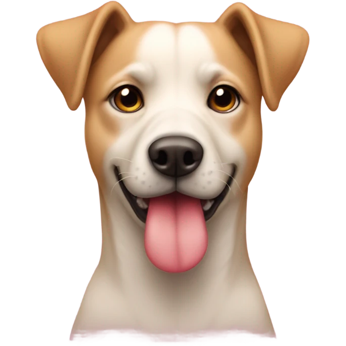 Cara de un perro con ojos de corazones emoji
