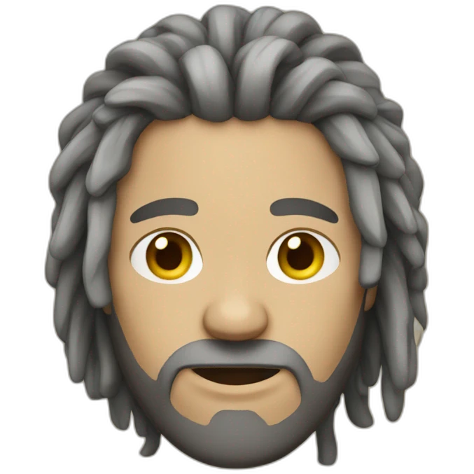 Caucasian Man with dreadlocks emoji