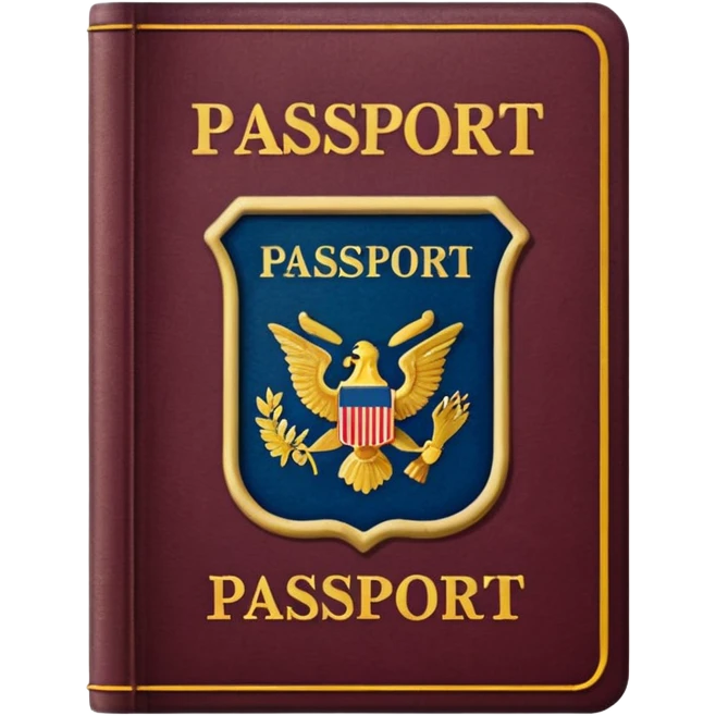 Travelling passport  sticker emoji
