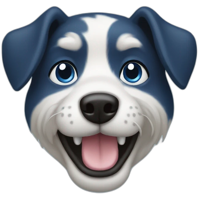 Dog blue emoji