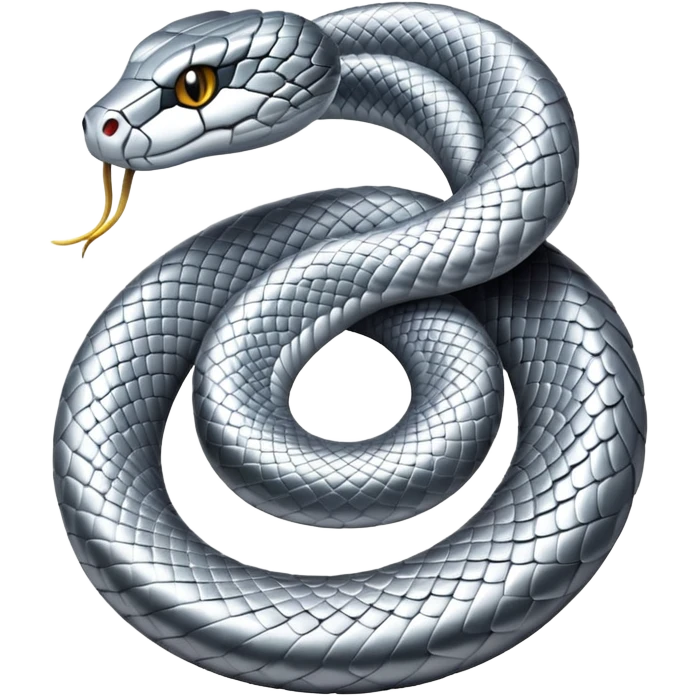 Silver snake emoji