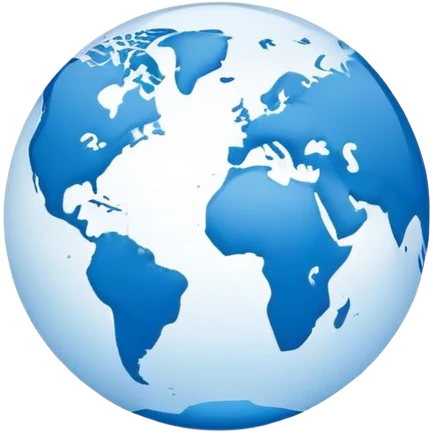 A minimalist and modern logo representing a '.com' domain. Featuring a global internet theme with blue and white tones, sleek and professional design. It may include a small globe icon, a mouse cursor, or a link symbol emoji