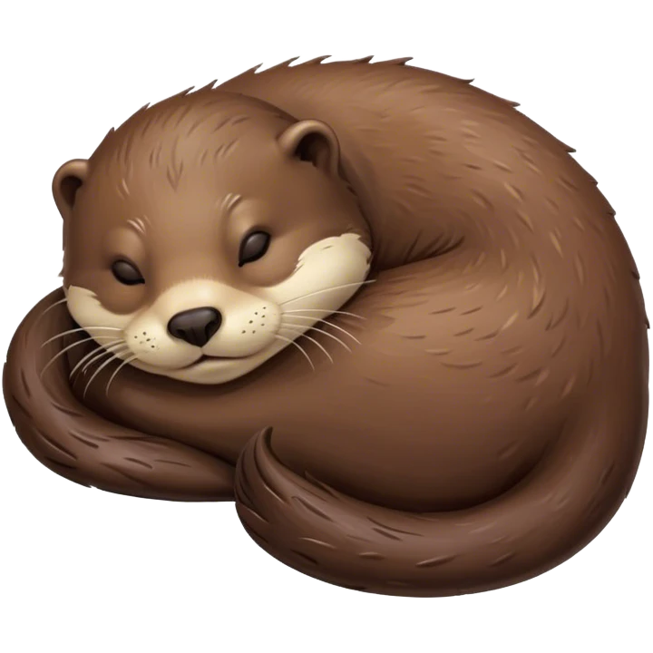 Otter sleeping emoji