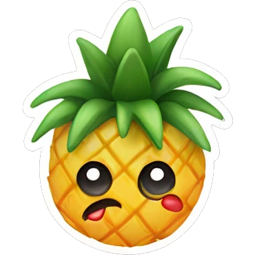 Pineapple upside down emoji