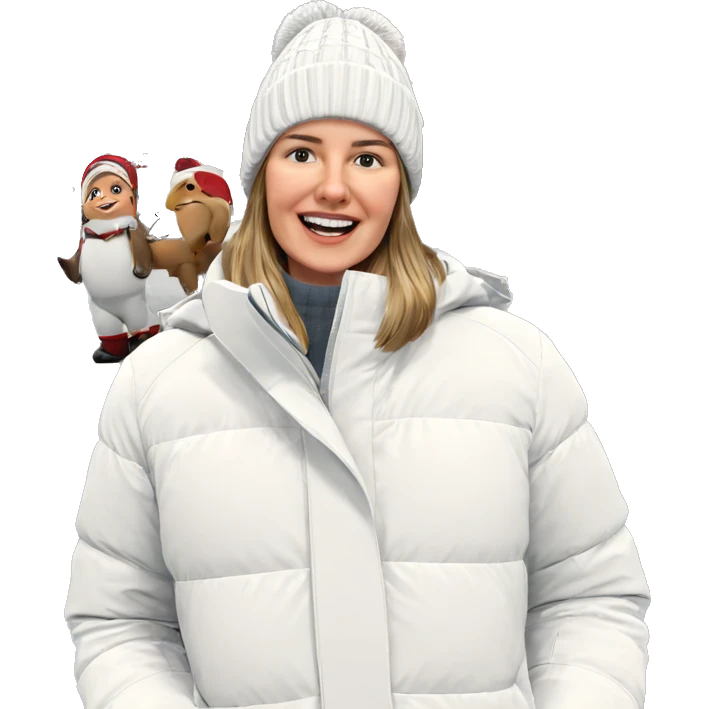 smiling in winter wonderland emoji