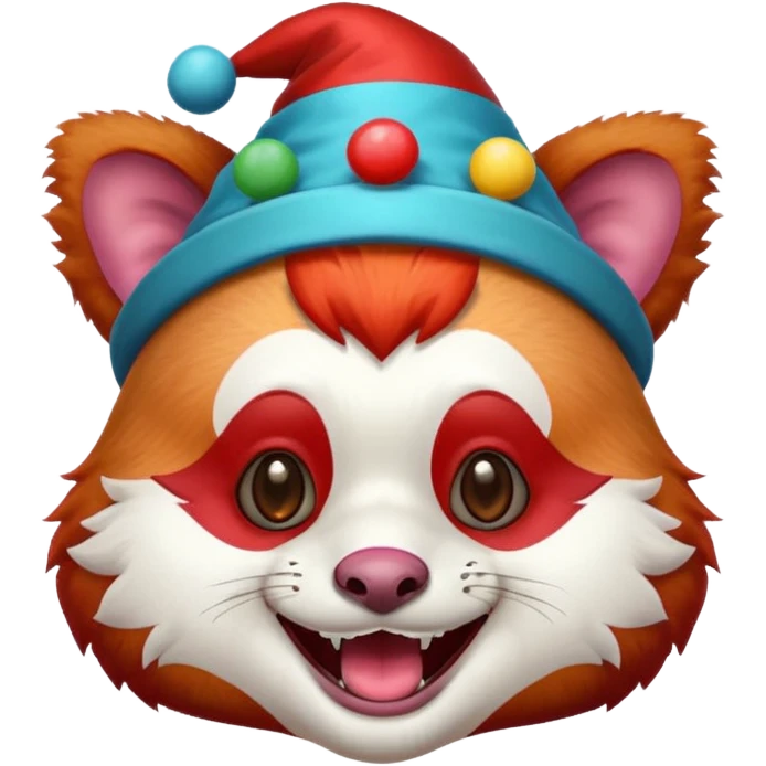red panda with circus emoji